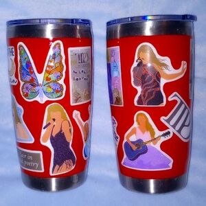 Taylor Swift Tumbler Red Eras Tour TTPD Swifties Love